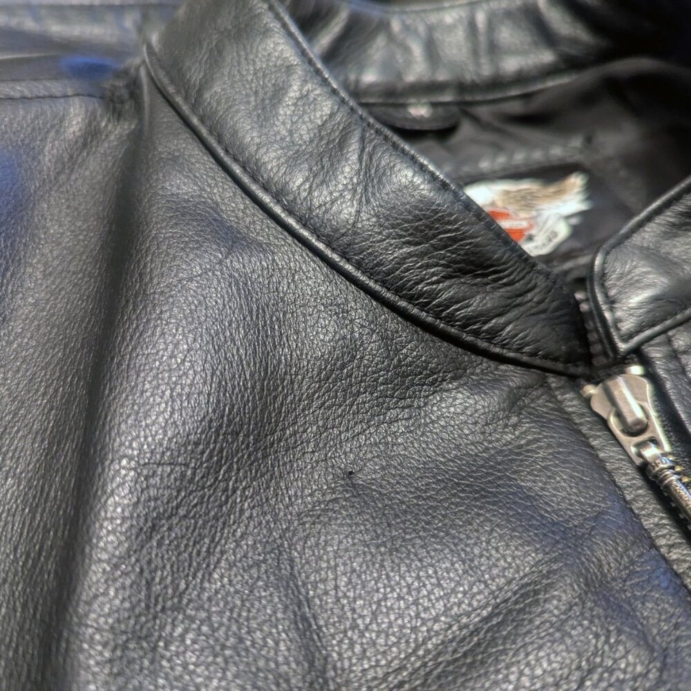 Harley Davidson Women’s Crimson Heart Leather Jacket/Winged Heart (Size: M) - Picture 11 of 11